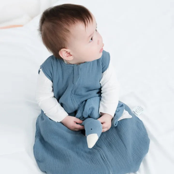 Gigoteuse estivale bébé bleu sans manche