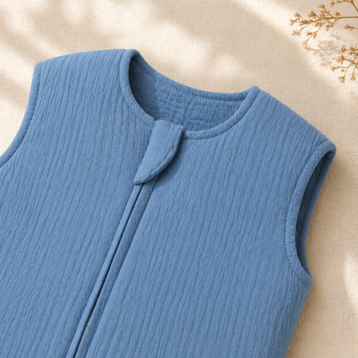 Gigoteuse estivale bébé bleu sans manche