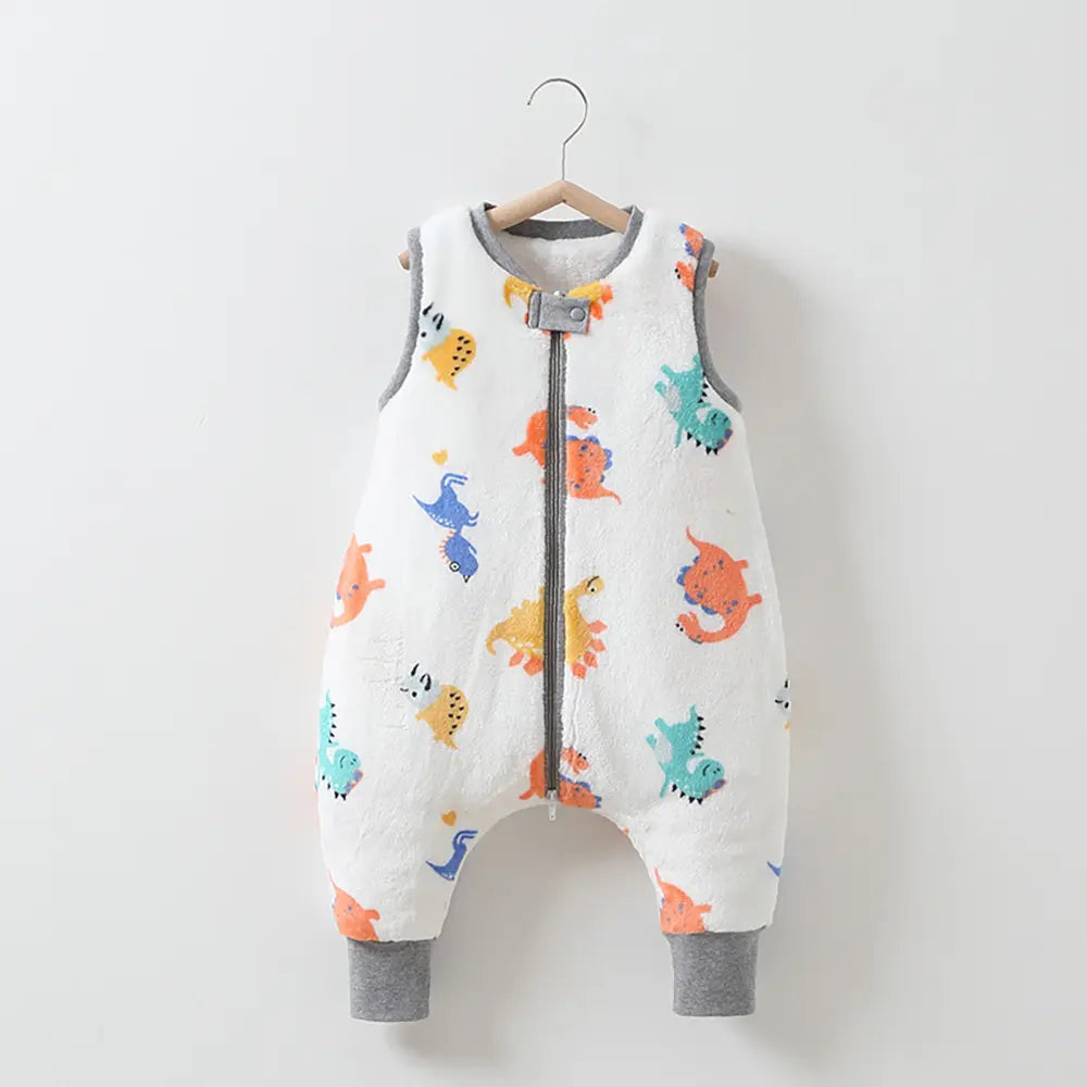 Turbulette à pied bébé motif dinosaure coloré