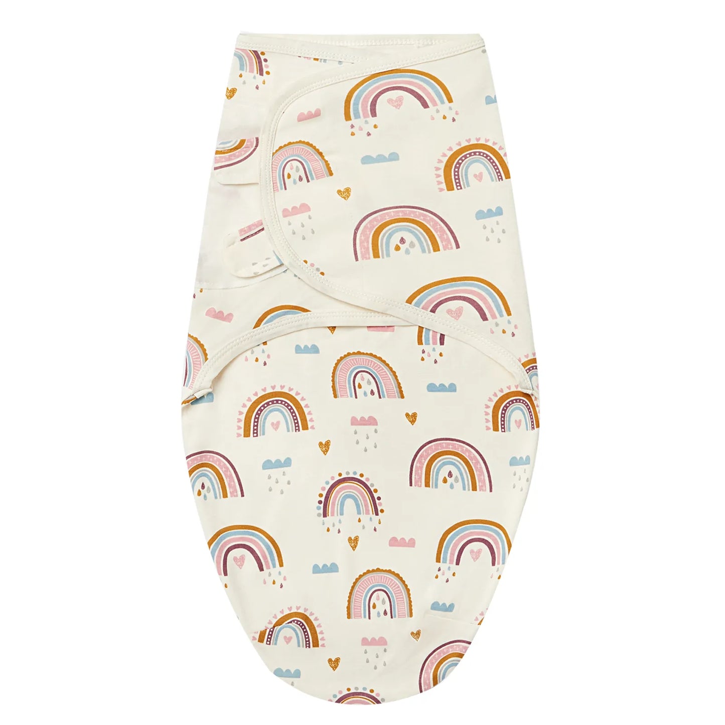 Turbulette naissance arc-en-ciel coton doux