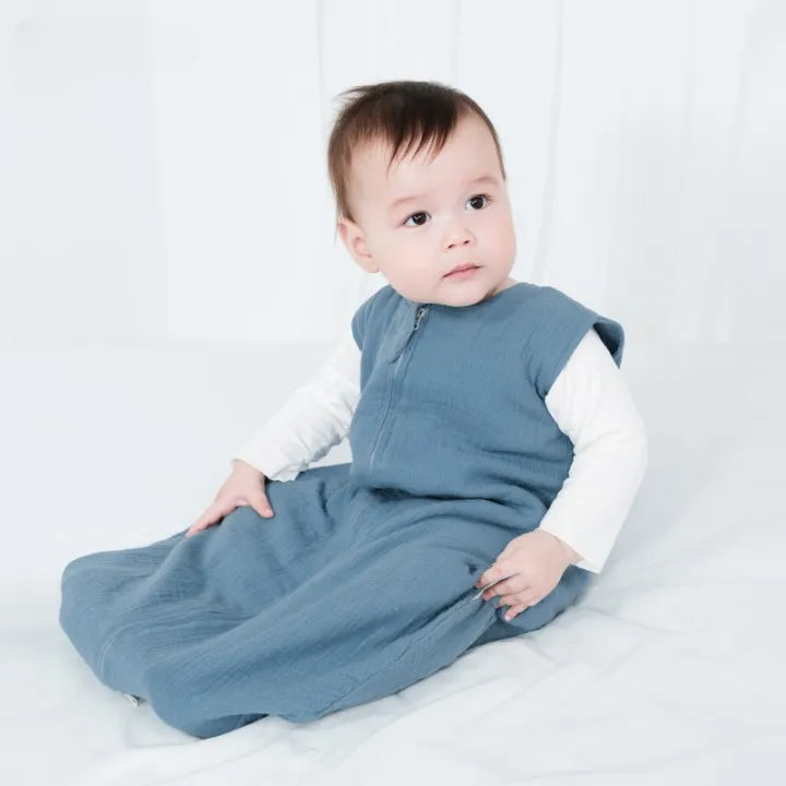 Gigoteuse estivale bébé bleu sans manche