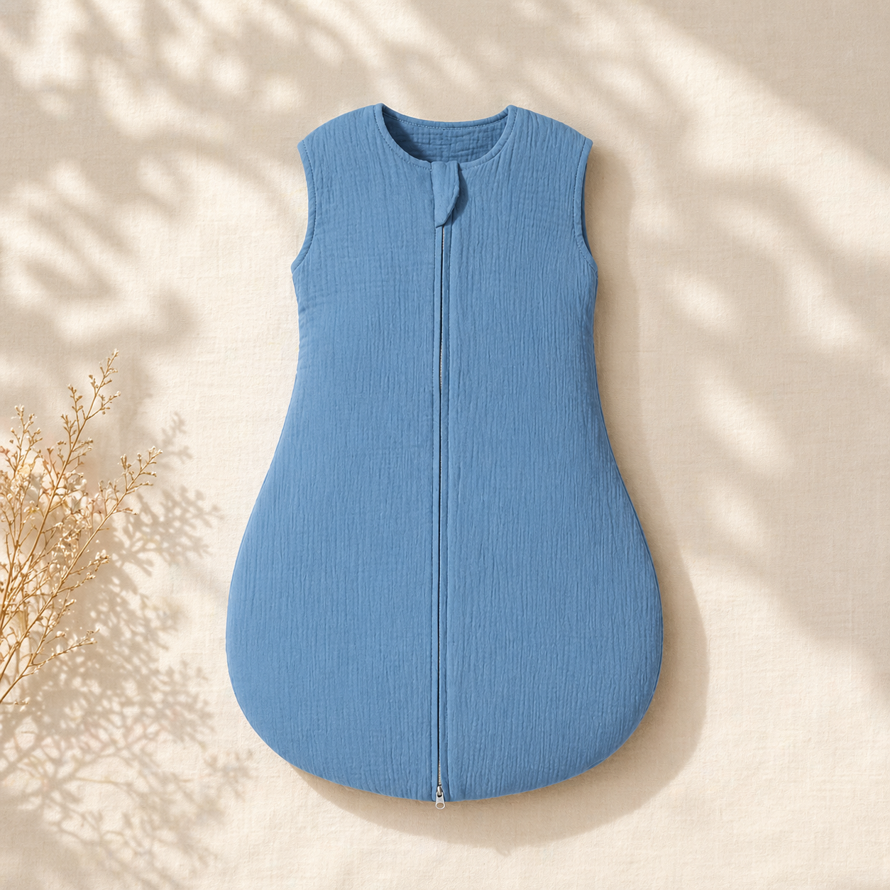 Gigoteuse estivale bébé bleu sans manche