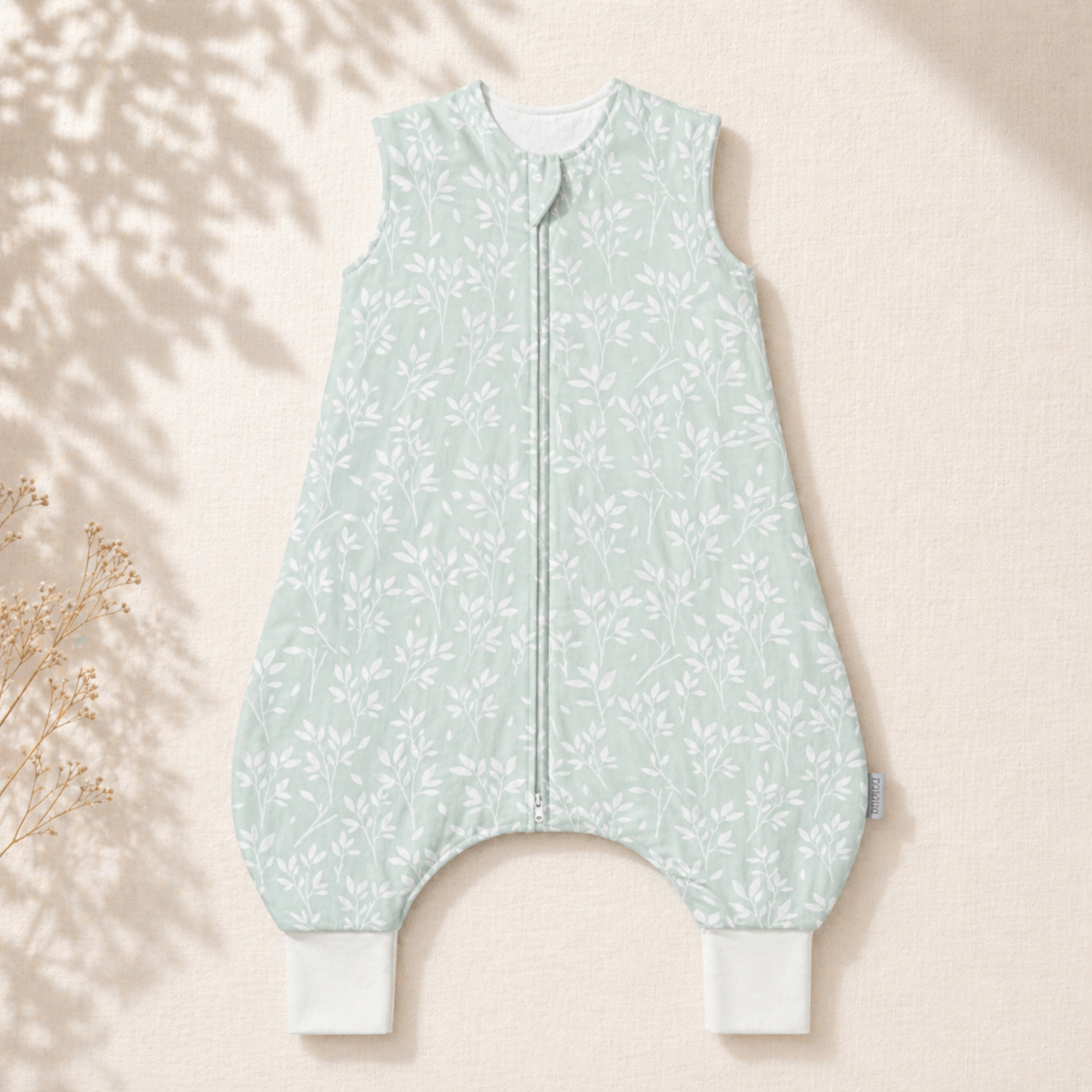Gigoteuse été légère en coton vert sauge