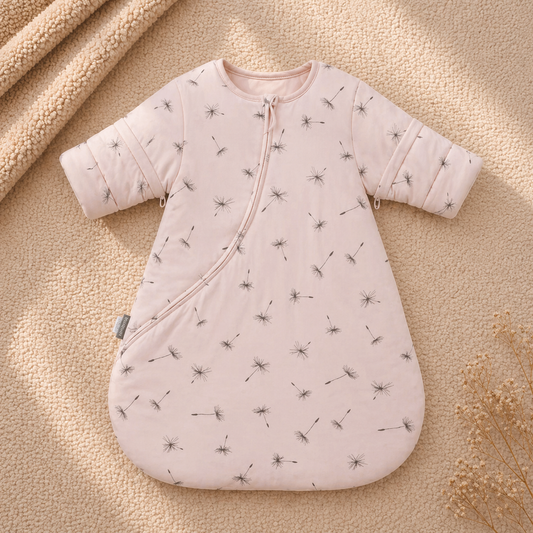 Gigoteuse hiver bébé fille rose poudré