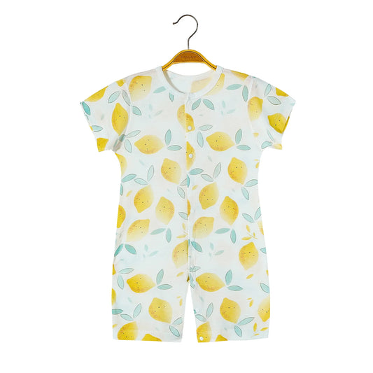 Turbulette été bébé citron en coton